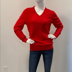 Armani exchange v neck red sweater